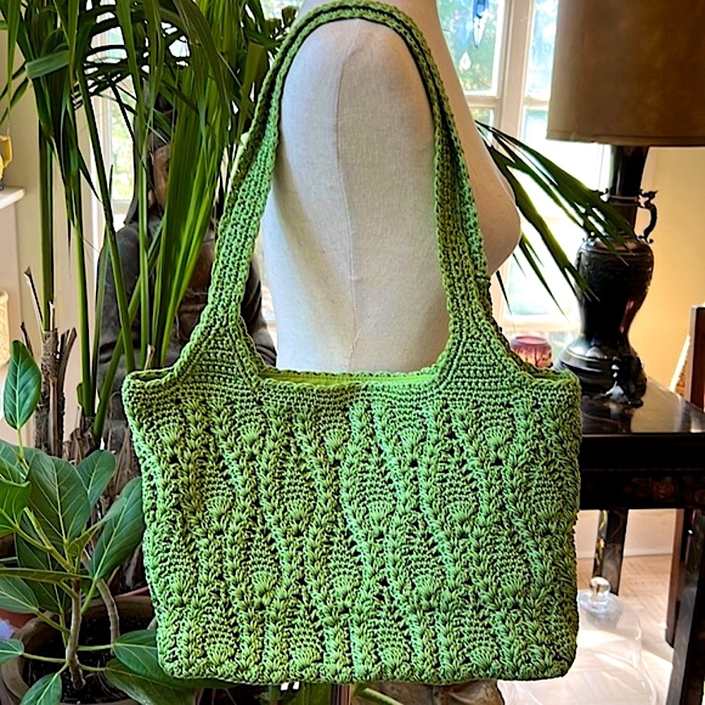 The Sak Spring Green Crocheted Shoulder Bag
